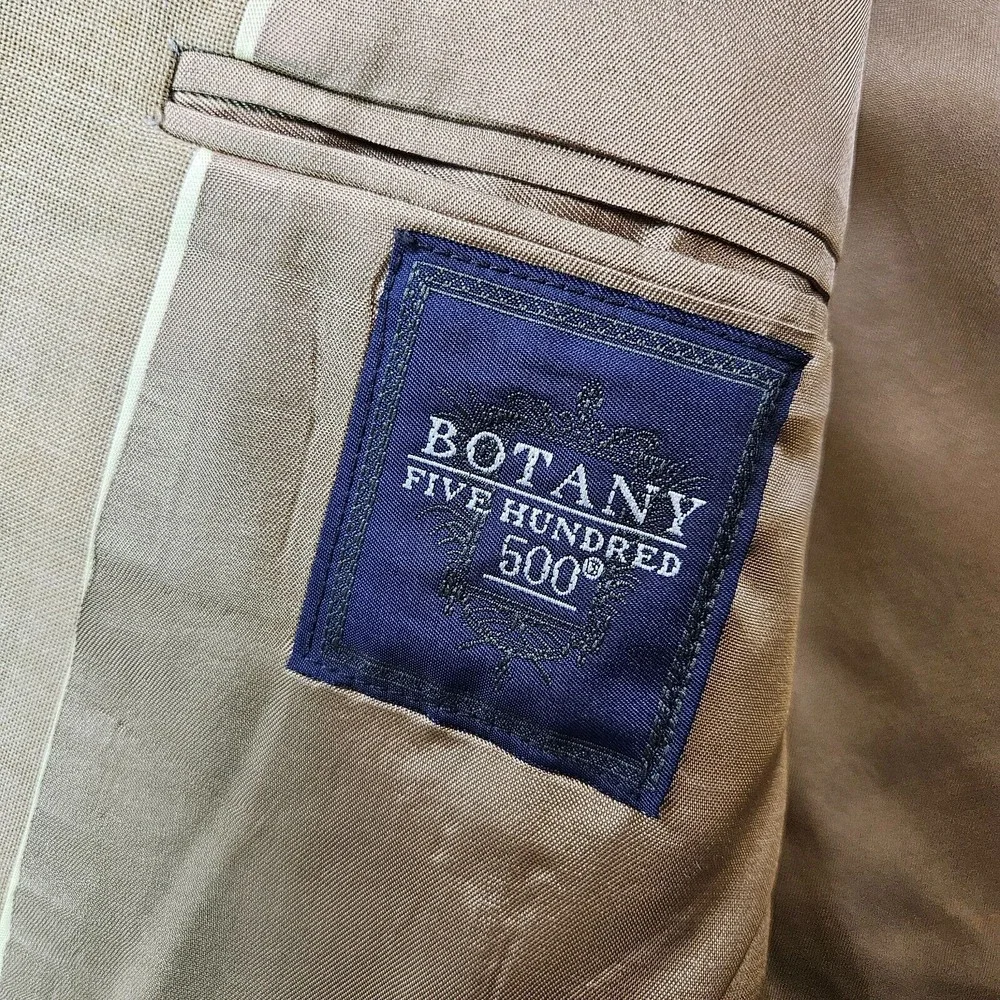 Botany 500 Suit Blazer Sport Coat Men 42S‎ Light Brown - Flaw